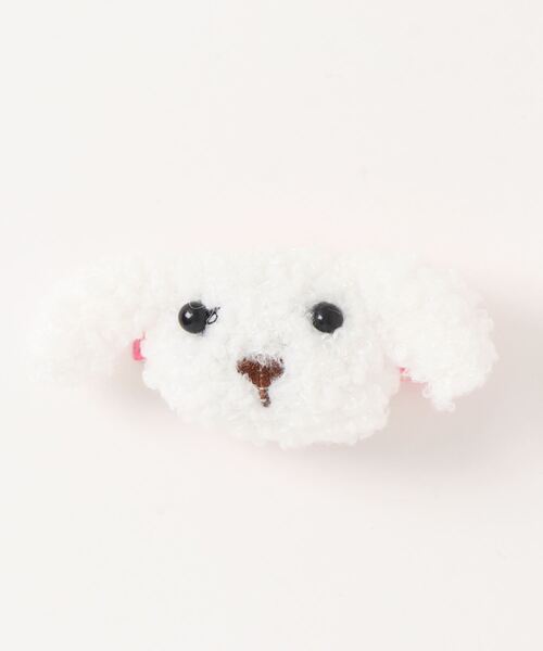 bibmilk(ビブミルク)の「BIBMILK POODLE CLIP(バレッタ/ヘアクリップ・キッズ・ピンク/ベージュ/ホワイト・ONE SIZE)」の1枚目の写真