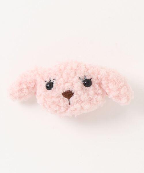bibmilk(ビブミルク)の「BIBMILK POODLE CLIP(バレッタ/ヘアクリップ・キッズ・ピンク/ベージュ/ホワイト・ONE SIZE)」の3枚目の写真