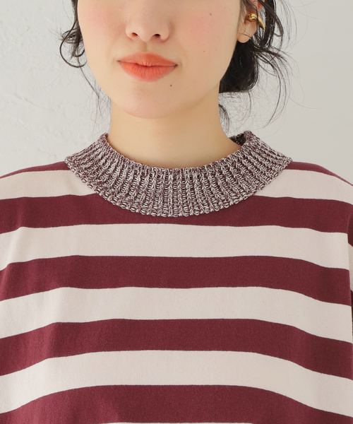 TELA（テラ）の「【TELA/テラ】ボーダーTシャツ（Tシャツ/カットソー・レディース・レンガ・SMALL）」の14枚目の写真