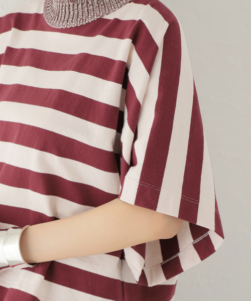 TELA（テラ）の「【TELA/テラ】ボーダーTシャツ（Tシャツ/カットソー・レディース・レンガ・SMALL）」の7枚目の写真