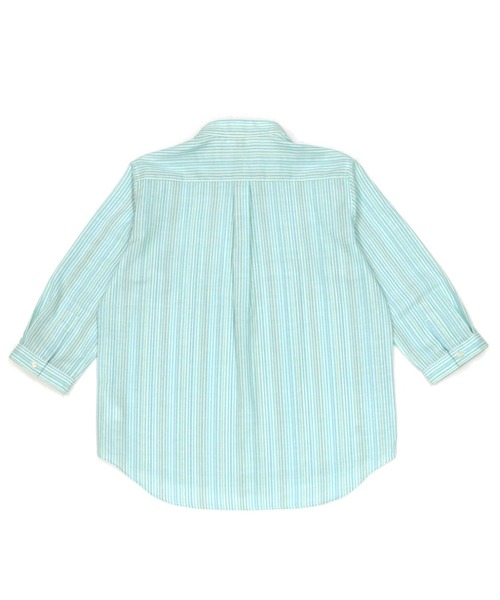 Pitta Re:)（ピッタリ）の「【Pitta Re:)】ふわっとガーゼシャツ 七分袖 綿100% レディースカジュアルシャツ（シャツ/ブラウス・レディース・ライトブルー・S/M/L/LL）」の4枚目の写真