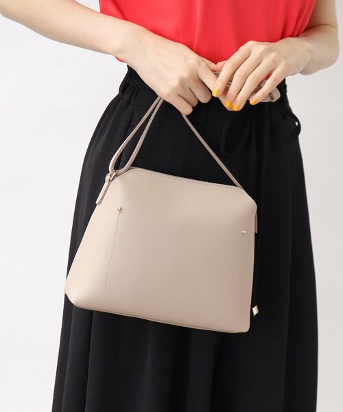 grove（グローブ）の「◆エアリーショルダーバッグ（ショルダーバッグ・レディース・ライトグレー/ブラック/オフホワイト/グリーン・00）」の4枚目の写真