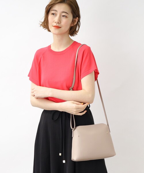 grove（グローブ）の「◆エアリーショルダーバッグ（ショルダーバッグ・レディース・ライトグレー/ブラック/オフホワイト/グリーン・00）」の5枚目の写真