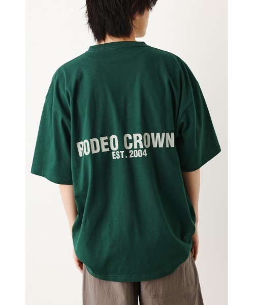 RODEO CROWNS WIDE BOWL（ロデオクラウンズワイドボウル）の「ThickロゴTシャツ（Tシャツ/カットソー・メンズ・ホワイト/オレンジ/ダークグリーン/ブラック・MEDIUM/LARGE）」の3枚目の写真