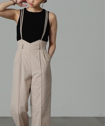 FREE'S MART | ◆［セットアップ対応］綿麻サス付きタックワイドパンツ(その他パンツ)