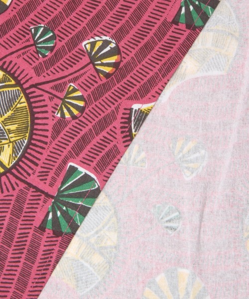 BAYFLOW（ベイフロー）の「[お弁当包みにも!]【Asante sana】大判ハンカチ49×49cm（ハンカチ/ハンドタオル・レディース・ブルー/ダークパープル/グリーン/ピンク/レッド/イエロー・0）」の15枚目の写真