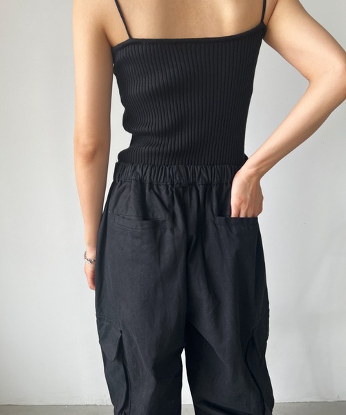 CLEA(クレア)の「Y2Kストレートベイカーカーゴパンツ(カーゴパンツ・レディース・ブラウン/アイボリー/ブラック・M/L)」の15枚目の写真