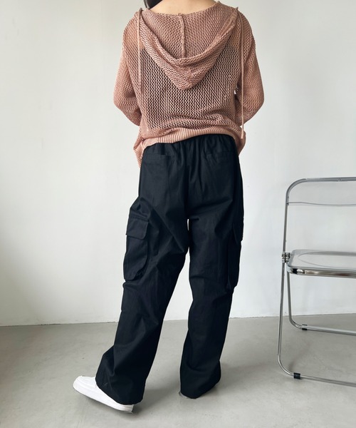 CLEA(クレア)の「Y2Kストレートベイカーカーゴパンツ(カーゴパンツ・レディース・ブラウン/アイボリー/ブラック・M/L)」の18枚目の写真