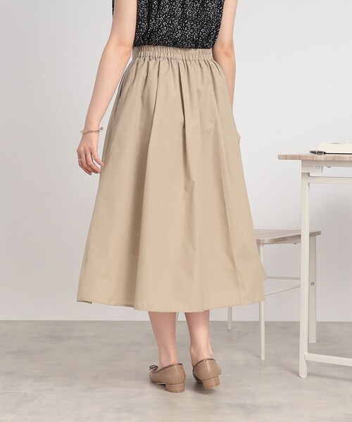 SHOO・LA・RUE(シューラルー)の「◆きちんとにもカジュアルにも ふんわり タックスカート(スカート・レディース・イエロー/ベージュ/ブラック系1/ホワイト系その他2・03/04/02)」の16枚目の写真