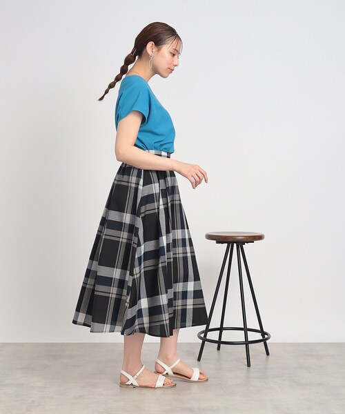 SHOO・LA・RUE(シューラルー)の「◆きちんとにもカジュアルにも ふんわり タックスカート(スカート・レディース・イエロー/ベージュ/ブラック系1/ホワイト系その他2・03/04/02)」の18枚目の写真