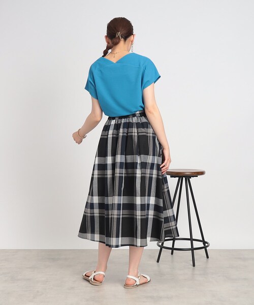 SHOO・LA・RUE(シューラルー)の「◆きちんとにもカジュアルにも ふんわり タックスカート(スカート・レディース・イエロー/ベージュ/ブラック系1/ホワイト系その他2・03/04/02)」の19枚目の写真