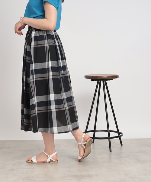 SHOO・LA・RUE(シューラルー)の「◆きちんとにもカジュアルにも ふんわり タックスカート(スカート・レディース・イエロー/ベージュ/ブラック系1/ホワイト系その他2・03/04/02)」の21枚目の写真