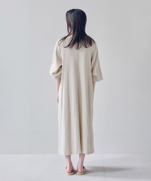 フェリシモMama(フェリシモママ)の「Moredde マタニティから産後も使える 2-WAYワッフル素材ワンピース(マタニティウェア/グッズ・レディース・ライトベージュ・MEDIUM/LARGE/X-LARGE)」の10枚目の写真