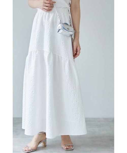 ZOZO限定】エンボスギャザーフレアスカート（スカート）｜&. NOSTALGIA