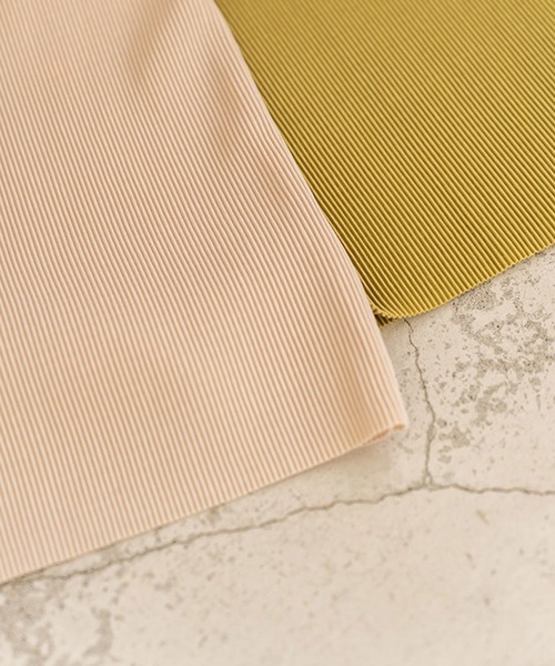 chocomee(チョコミー)の「リブストレートスカート/rib straight skirt(スカート・レディース・ライトグリーン/アイボリー・FREE)」の7枚目の写真