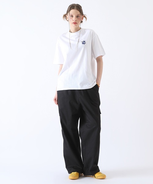 BadBlue（バッドブルー）の「【BadBlue 】BadBear Patch Tee White（Tシャツ/カットソー・レディース・ホワイト×ブルー・S1）」の5枚目の写真