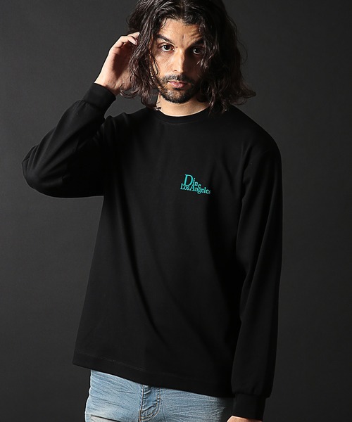 RATTLE TRAP(ラトルトラップ)の「ストレッチスムースフロッキープリントT(Tシャツ/カットソー・メンズ・ブラック/ホワイト/グリーン/パープル・S/M/L/LL)」の1枚目の写真