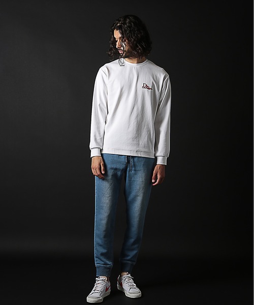 RATTLE TRAP(ラトルトラップ)の「ストレッチスムースフロッキープリントT(Tシャツ/カットソー・メンズ・ブラック/ホワイト/グリーン/パープル・S/M/L/LL)」の15枚目の写真