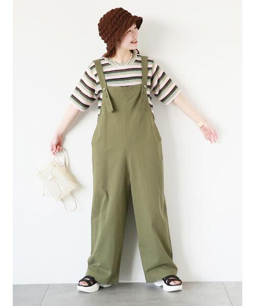 ehka sopo(エヘカソポ)の「サロペット(サロペット/オーバーオール・レディース・ベージュ/カーキ/ブラウン・F)」の3枚目の写真