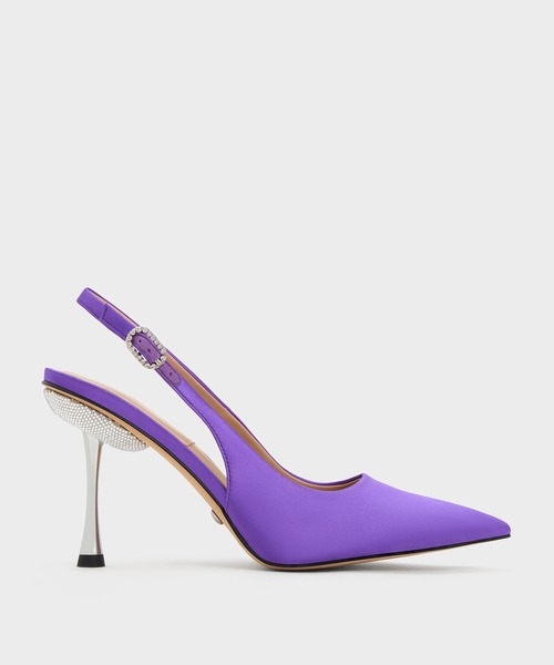 【セール】Demi デミ リサイクルポリエステルスリングバックパンプス（パンプス）｜CHARLES & KEITH（チャールズ & キース）