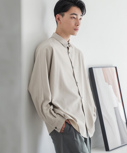 LOWRYS FARM(ローリーズファーム)の「シシュウSTドルマンシャツ 969805(シャツ/ブラウス・メンズ・ベージュ/ブラック・MEDIUM/LARGE)」の19枚目の写真