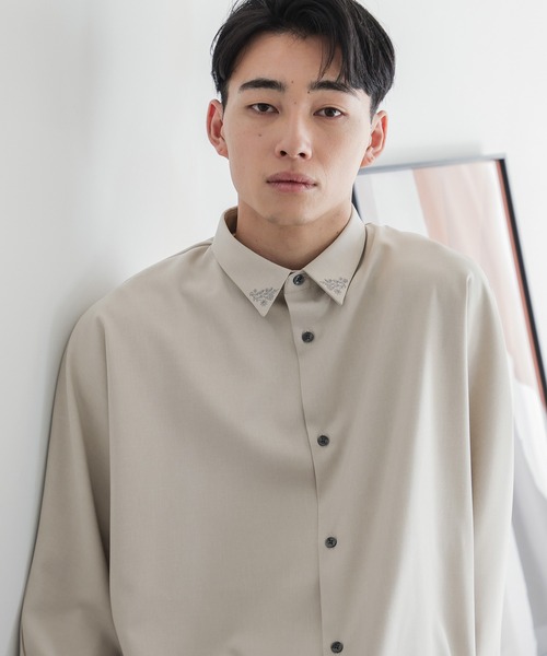 LOWRYS FARM(ローリーズファーム)の「シシュウSTドルマンシャツ 969805(シャツ/ブラウス・メンズ・ベージュ/ブラック・MEDIUM/LARGE)」の20枚目の写真