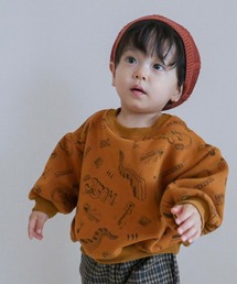 MUSIC総柄裏シャギートレーナー■80~140cm