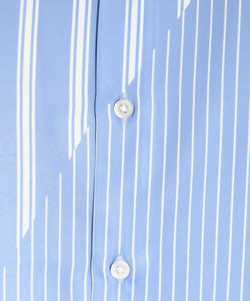 tk.TAKEO KIKUCHI(ティーケータケオキクチ)の「◆トロンプルイユストライプビッグシャツ(シャツ/ブラウス・メンズ・ブラック系2/ホワイト系3/ブルー系7・01/03/02)」の22枚目の写真