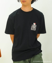 【VISION STREET WEAR/ビジョンストリートウェア】【HELLO KITTY/ハローキティ】VISION×ハローキティコラボ プリントTシャツ バックプリント リンガーTシャツ