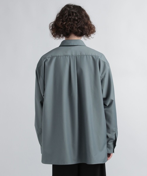 HARE（ハレ）の「TRハーフZIPオーバーシャツ(HARE)（シャツ/ブラウス・メンズ・ブラック系その他/グレー/グリーン・SMALL/MEDIUM）」の11枚目の写真