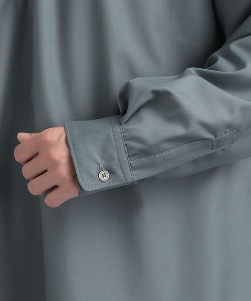 HARE（ハレ）の「TRハーフZIPオーバーシャツ(HARE)（シャツ/ブラウス・メンズ・ブラック系その他/グレー/グリーン・SMALL/MEDIUM）」の14枚目の写真