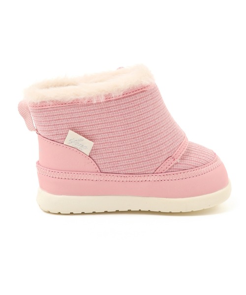 IFME(イフミー)の「BABY|ifme CALIN Wild flower series ラメニット ダブルリボンブーツ(ブーツ・キッズ・ピンク/パープル/ベージュ・13.5cm/15.0cm/14.0cm/13.0cm/12.5cm/14.5cm/12.0cm)」の11枚目の写真