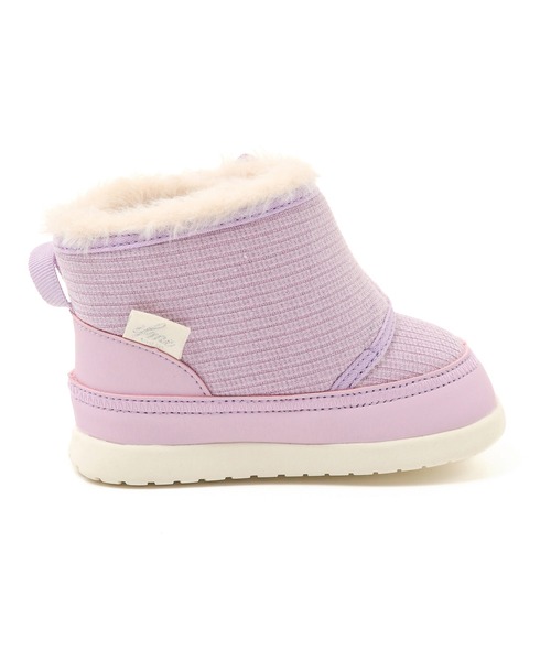 IFME(イフミー)の「BABY|ifme CALIN Wild flower series ラメニット ダブルリボンブーツ(ブーツ・キッズ・ピンク/パープル/ベージュ・13.5cm/15.0cm/14.0cm/13.0cm/12.5cm/14.5cm/12.0cm)」の21枚目の写真