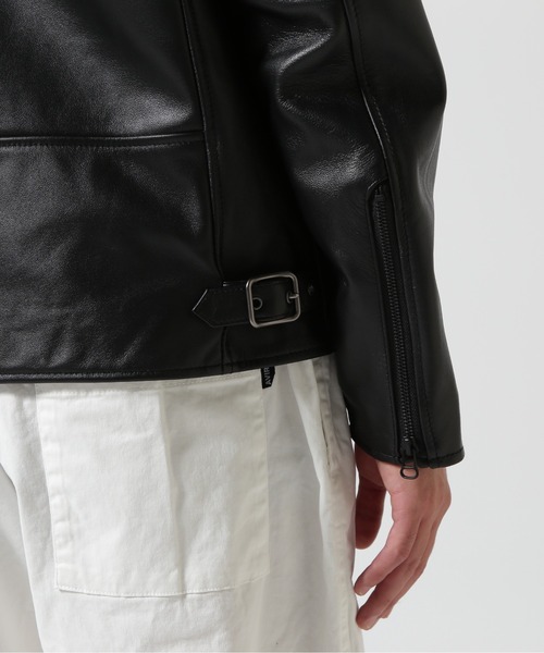 AVIREX（アヴィレックス）の「COMFORTABLE SINGLE RIDERS JACKET / コンフォータブル シングル ライダース ジャケット / AVIREX / アヴィレックス（ライダースジャケット・メンズ・ブラック/ブラウン系その他3・L/2XL/M/XL）」の13枚目の写真