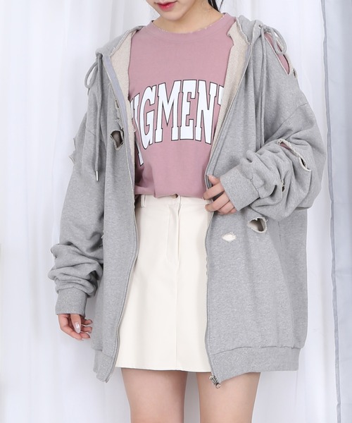 WANIMA グレー フード付きパーカー WANIMA グレー フード付きパーカー WANIMA グレーフードパーカー