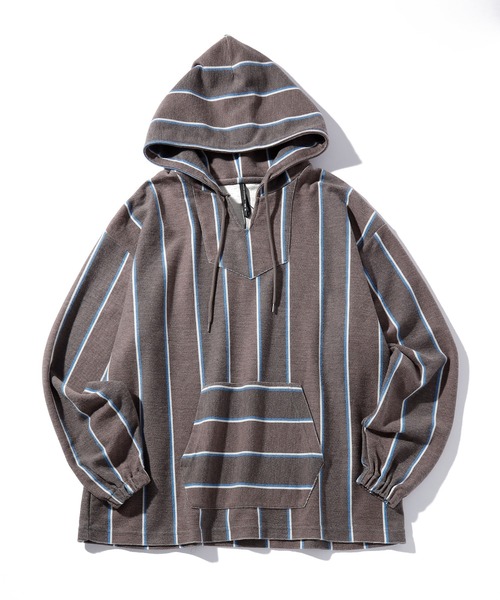 INASTUDIOS ZOO（イーナストゥディオスズー）の「「INASTUDIOS SELECT」TC裏毛 メキシカンパーカー（パーカー・メンズ・ベージュ/ブラック・MEDIUM/LARGE/X-LARGE）」の10枚目の写真