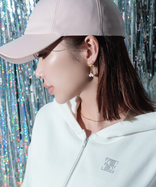 EIMY ISTOIRE(エイミーイストワール)の「エンブロイダリーキャップ(キャップ・レディース・ブラック/ピンク/ホワイト・FREE)」の9枚目の写真