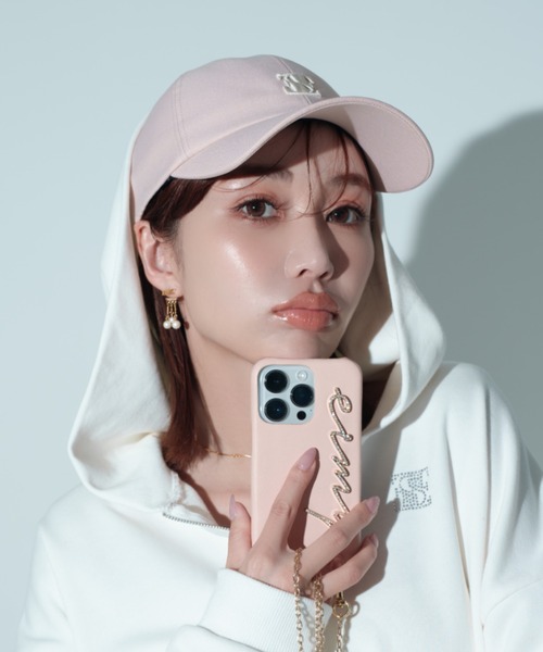 EIMY ISTOIRE(エイミーイストワール)の「エンブロイダリーキャップ(キャップ・レディース・ブラック/ピンク/ホワイト・FREE)」の8枚目の写真