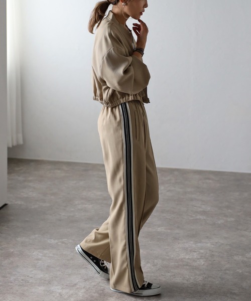 Bonjour Sagan（ボンジュールサガン）の「ツイルウエストゴムラインパンツ（その他パンツ・レディース・ライトベージュ/ブラック/ベージュ・FREE）」の15枚目の写真