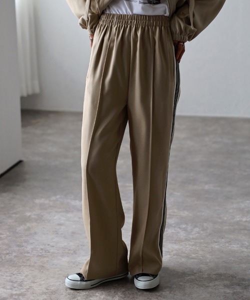 Bonjour Sagan（ボンジュールサガン）の「ツイルウエストゴムラインパンツ（その他パンツ・レディース・ライトベージュ/ブラック/ベージュ・FREE）」の16枚目の写真