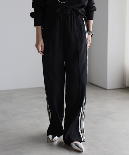 Bonjour Sagan（ボンジュールサガン）の「ツイルウエストゴムラインパンツ（その他パンツ・レディース・ライトベージュ/ブラック/ベージュ・FREE）」の11枚目の写真