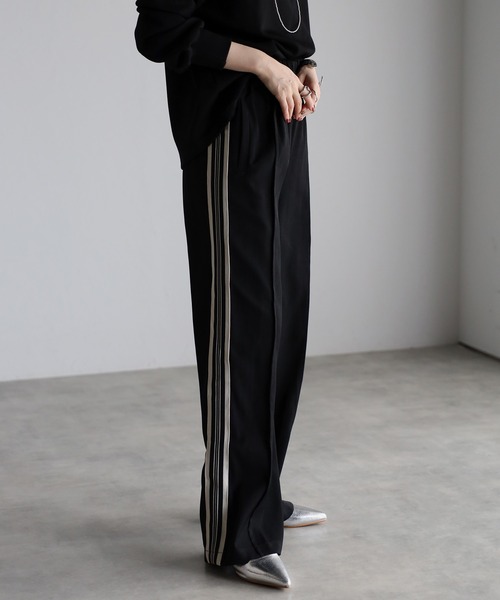 Bonjour Sagan（ボンジュールサガン）の「ツイルウエストゴムラインパンツ（その他パンツ・レディース・ライトベージュ/ブラック/ベージュ・FREE）」の12枚目の写真