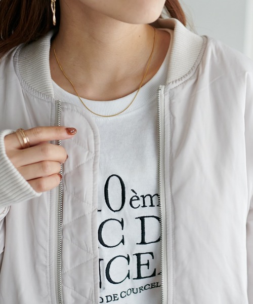 DISCOAT（ディスコート）の「【WEB限定】オーバーサイズMA‐1（MA-1・レディース・カーキ/ブラック/アイボリー・FREE）」の13枚目の写真