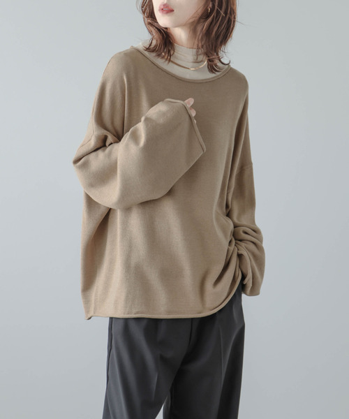 SUGAR BISKET（シュガービスケット）の「ドロップショルダーニット（ニット/セーター・レディース・ブラック/ベージュ/アイボリー/グレー・フリー）」の15枚目の写真