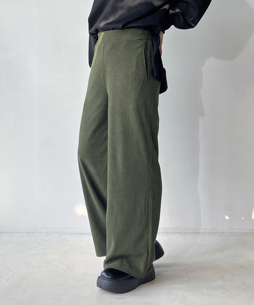 AS KNOW AS plus（アズノゥアズプラス）の「☆らくらく カットソーコーデュロイパンツ（その他パンツ・レディース・ブラウン/アイボリー/ブラック/ベージュ系/ブラック系/カーキ系/ブラウン系/アイボリー系/ブラウン系1/ブラック系1/グレー系1/アイボリー系1/ベージュ系1・FREE）」の13枚目の写真