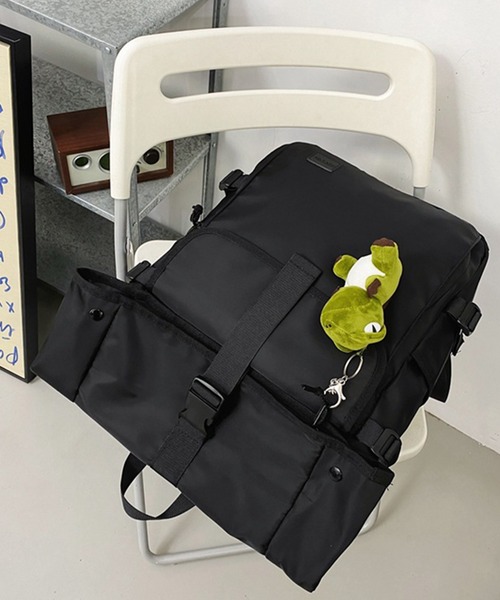 h*o様 AIMYONS ブラックバックパック　限定　未使用 aimoha（アイモハ）の「aimoha outdoorキーホルダー付きユニ