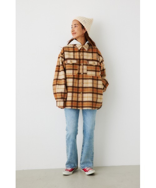 RODEO CROWNS WIDE BOWL（ロデオクラウンズワイドボウル）の「シャギーCPOルーズジャケット（その他アウター・レディース・ベージュ系その他/ブルー系その他/グリーン系その他・FREE）」の5枚目の写真