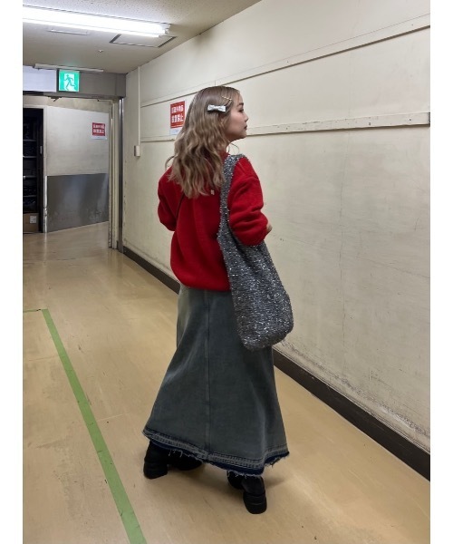 JUMELLE（ジュメロ）の「wash denim skirt（デニムスカート・レディース・ブルー・FREE）」の11枚目の写真