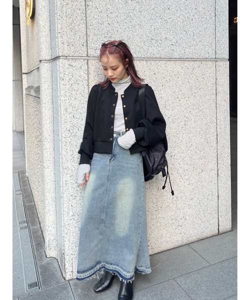 JUMELLE（ジュメロ）の「wash denim skirt（デニムスカート・レディース・ブルー・FREE）」の14枚目の写真