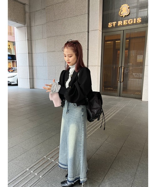 JUMELLE（ジュメロ）の「wash denim skirt（デニムスカート・レディース・ブルー・FREE）」の15枚目の写真